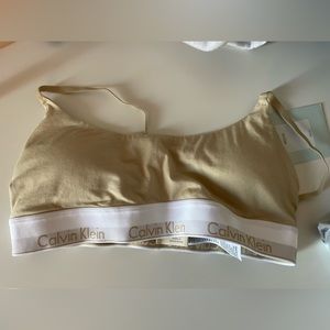 JENNIE X CALVIN KLEIN Mojave Desert Modern Cotton Lightly Lined Bralette Size M